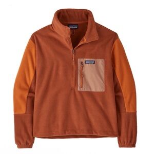 Patagonia Two-Tone Orange Half-Zip Synchilla Fleece Pullover